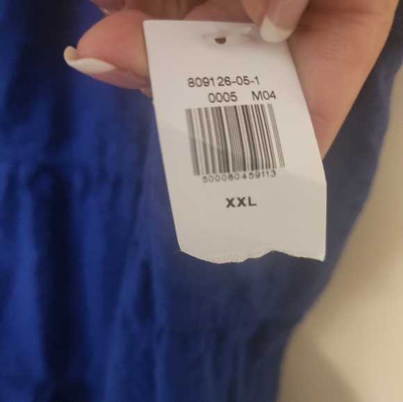 Blue summer flowing dress - Picture 3 of 3